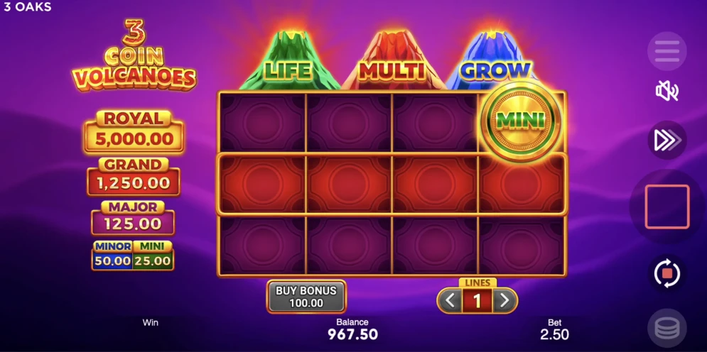 3 Coin Volcano