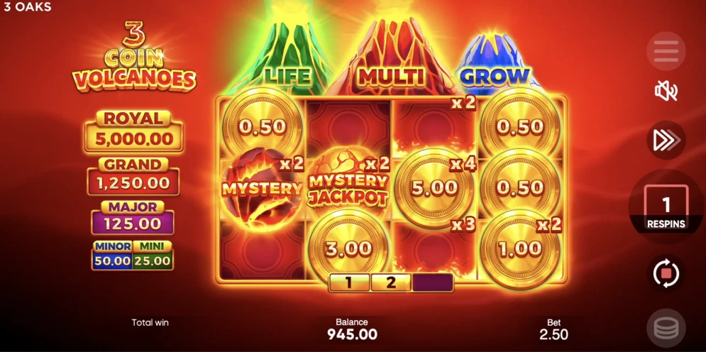 3 Coin Volcano