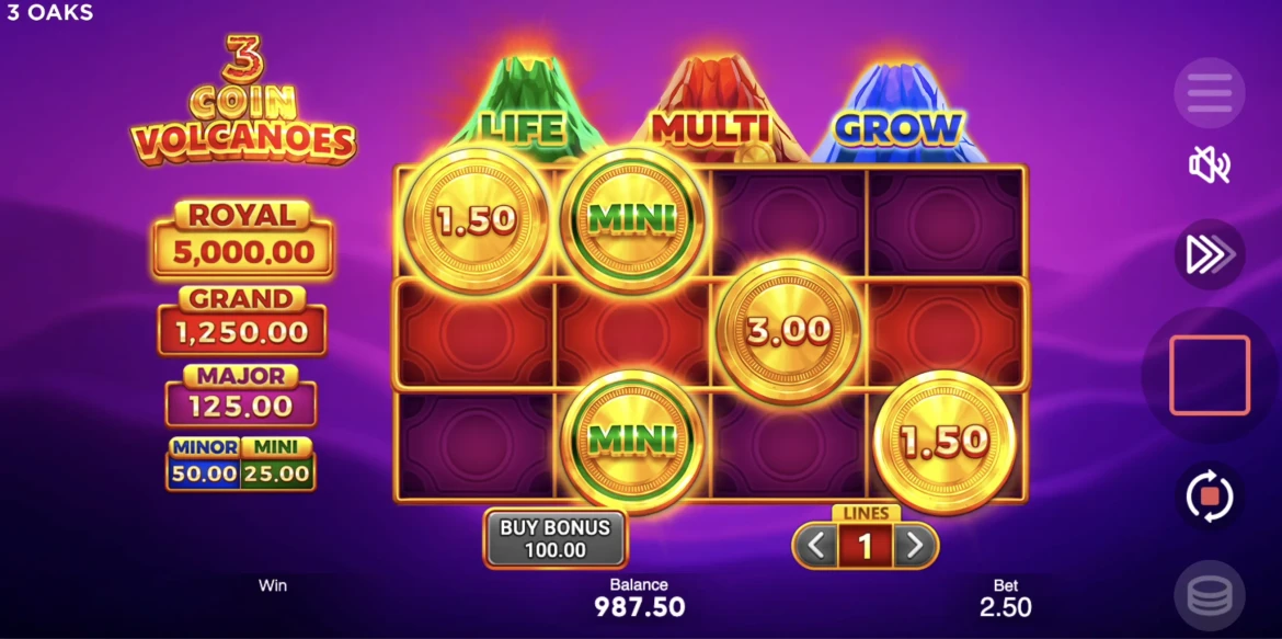 3 Coin Volcano